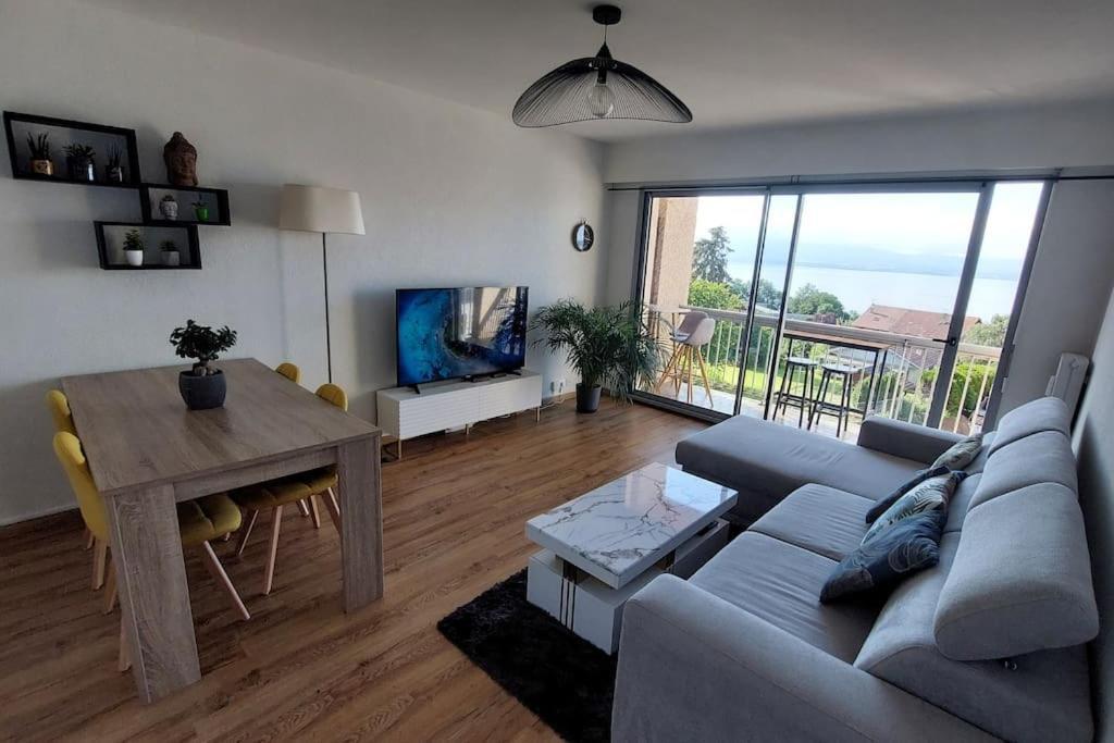 Appart Cosy Avec Vue Sur Le Lac Leman Évian-les-Bains Esterno foto